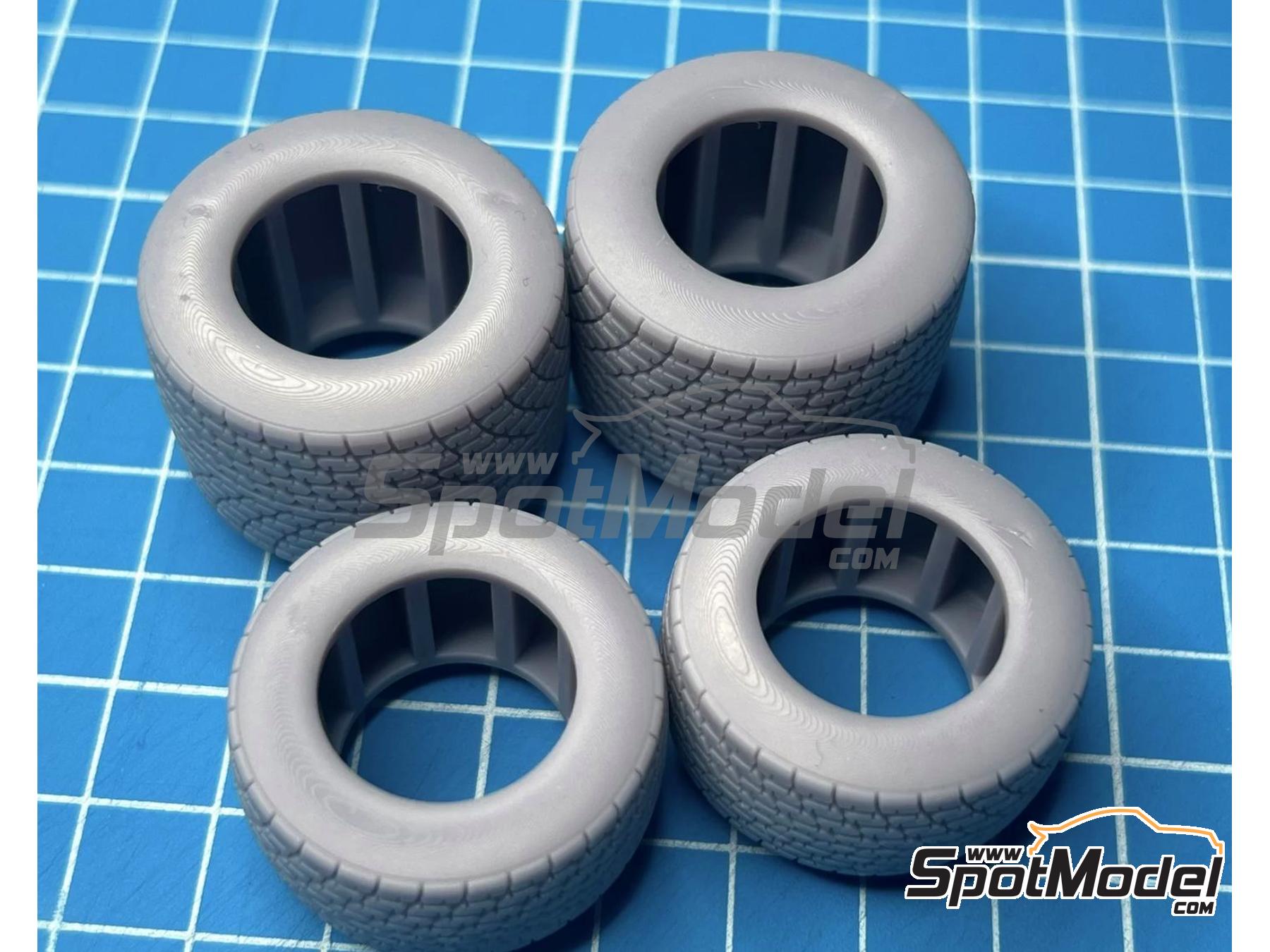 arrows 1/8用スリックタイヤF.R4個セット Stone Models A048/2024: Tyre set 1/20 scale - Symmetric rain tires